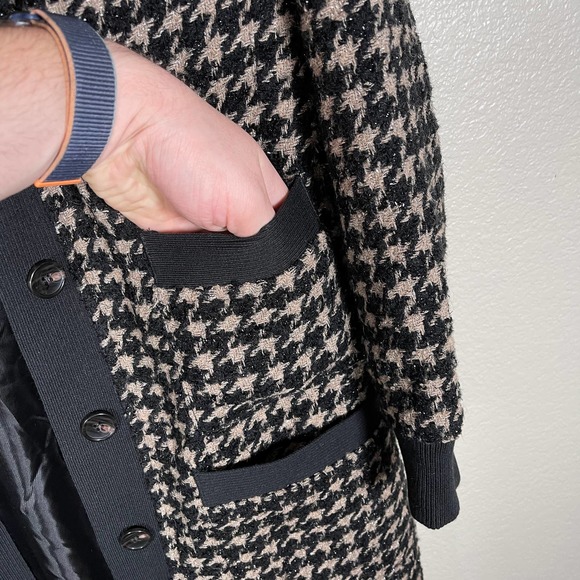 Avec Les Filles Houndstooth Sparkly Coatigan Medium - Picture 5 of 7